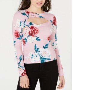 GUESS Zelda Femme Freesia Pink Peekaboo Top. S